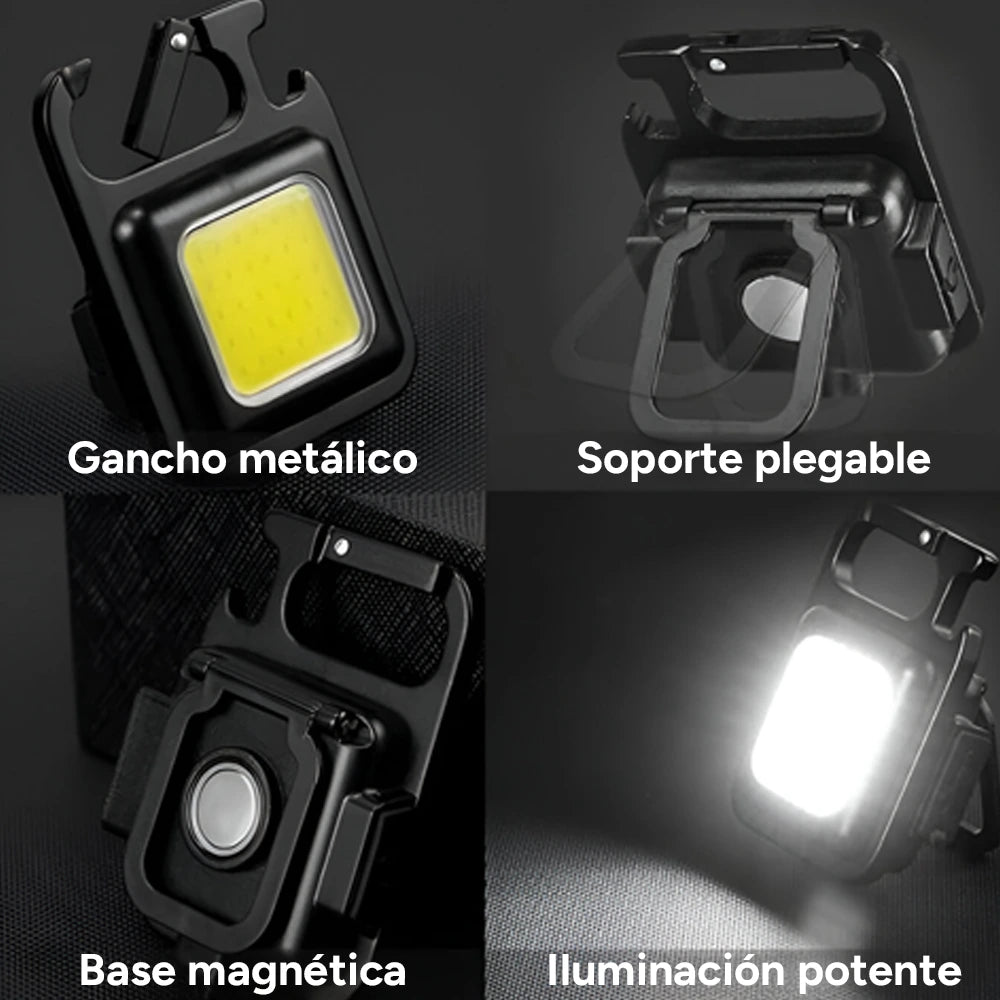 LumiKey™ Linterna Portátil Magnética Recargable