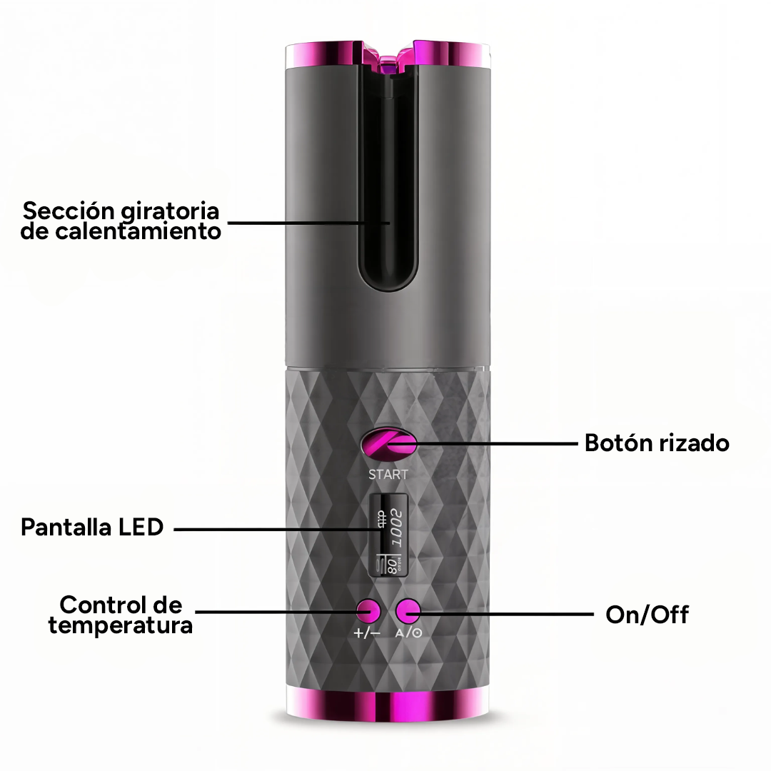 Rizador Inalámbrico de Cerámica