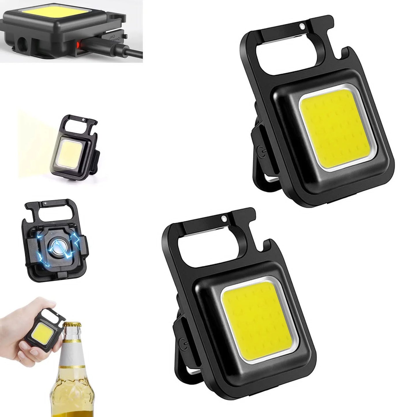 LumiKey™ Linterna Portátil Magnética Recargable