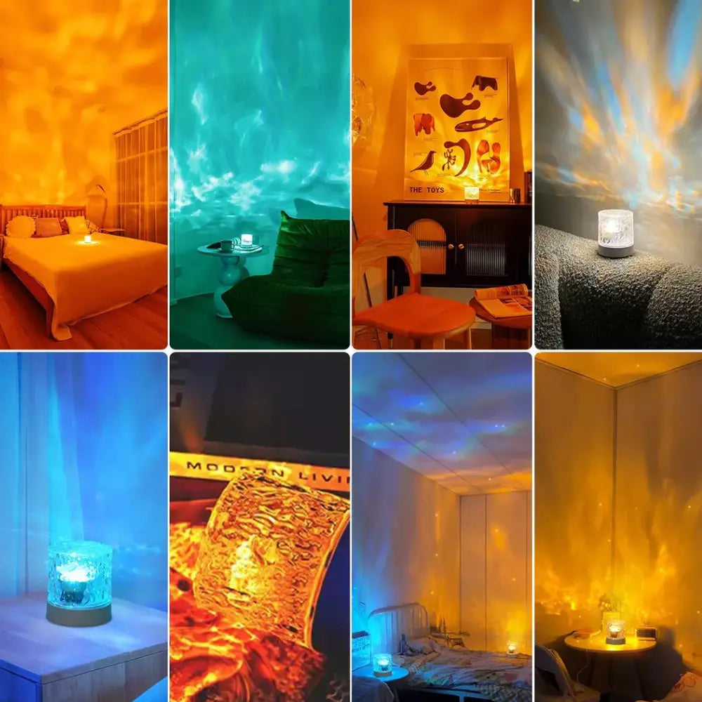 Lámpara RGB con Efecto Aurora y Speaker Bluetooth