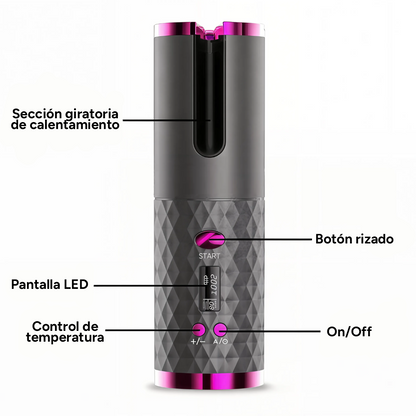 Rizador Inalámbrico de Cerámica