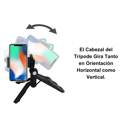 Kit de Creación de Contenido con Soporte para Celular, Luces LED y Micrófono